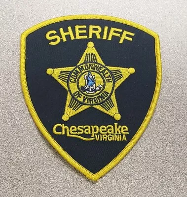 Chesapeake Virginia Sheriff Shoulder Patch • $3.50