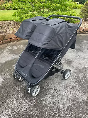 Baby Jogger City Mini GT2 Double Opulent Black All Terrain Pushchair - Stroller • £325