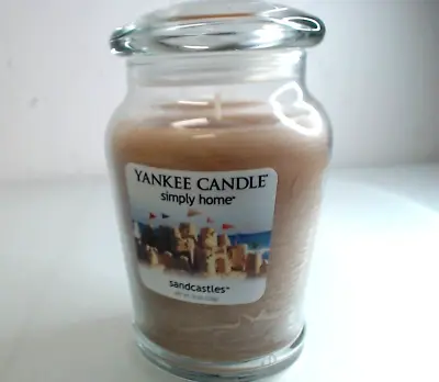 RARE Yankee Candle Simply Home Sandcastles 19 Oz Jar NEW HTF • £38.91