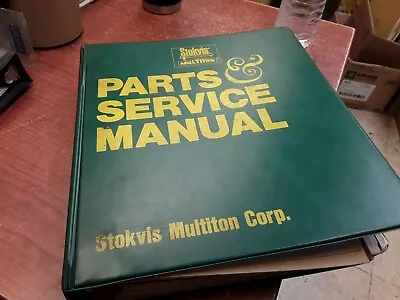 Stokvis Multiton Parts And Service Manual 1086 SMH-1 MPM-1 MPT-6A • $45