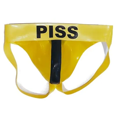 Rubberpigs   PISS  Codpiece Jockstrap Premium Rubber Latex / Rubber Gay Fetish • £45