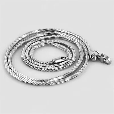 Woman Man 0.9/1.2/1.5/2mm Stainless Steel Square Snake Chain 18-28'' Wholesale • $6.60