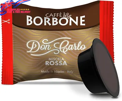 Caffè Borbone Coffee Don Carlo Red Blend - 100 Capsules For LAVAZZA A MODO MIO • £24.68
