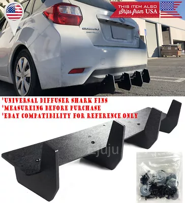 32  Bumper Diffuser Valence Wind Blade Extension Splitter Shark Fin For VW Audi • $74.94