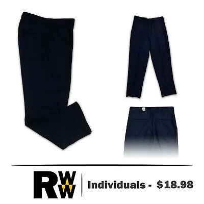 Navy Blue Work Pants Polyblend Industrial Uniform Mechanic Technician Brand NEW • $18.98