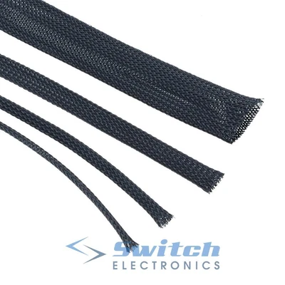 £2.69 • Buy Black Expandable Braided Cable Sleeving 3-50mm Wire Harness, Auto, Sheathing