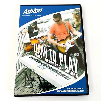 Ashton Learn To Play Guitar Keyboards Drums - DVD - Music Education  • £3.45