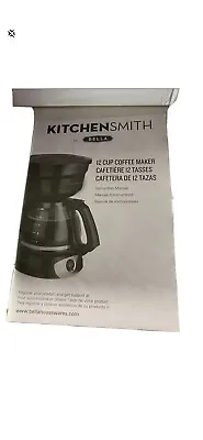 NEW Bella 12 Cup Coffee Maker KitchenSmith Black Target Exclusive • $19.99