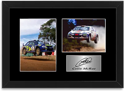 Colin McRae 1995 WRC World Rally Champion Signed Photo Display Mount A4 Framed • £18.99
