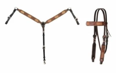 $119.95 • Buy Circle Y Exotic Inlay Buckstitch Headstall X0226-K00V OR Breast Collr X4116-K00V