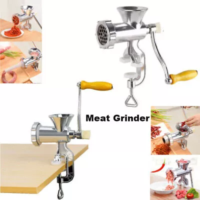 Heavy Duty Manual Meat Grinder Hand Operated Mincer Food Kitchen Maker Machine • $17.99