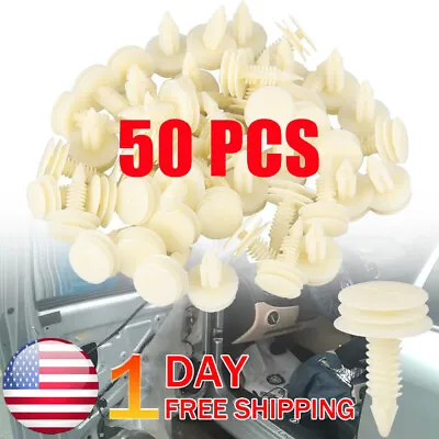 $5.45 • Buy 50Pcs Front Door Trim Panel Retainer Car Fasteners Clips For Chevy Buick S10 GMC