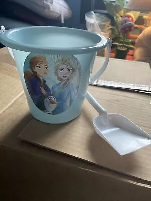 Disney Frozen Mini Small Multi Use Play Bucket Pail 5  Tall 5.5  Wide 066 • $3.15