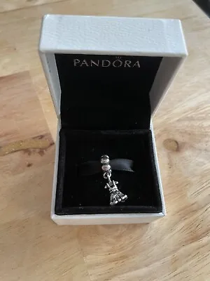 Genuine Pandora Hanging Party Girl Dress Silver Dangle Charm • £14