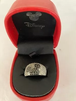 Vintage Disney Mickey Mouse Sterling Silver W/Crystal Stones Ring • $37.95