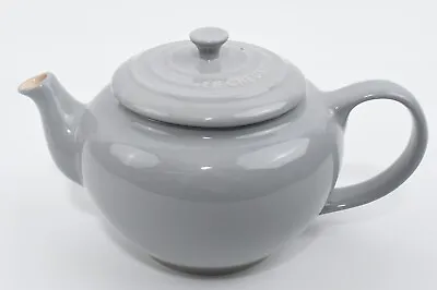 LE CREUSET Stoneware: Round Teapot 1L Light Grey  *read Description* • £14.99