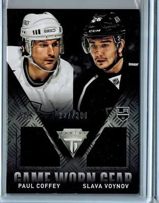 2013-14 Titanium Game-worn Gear Dual Paul Coffey Voynov La Kings 137/300 • $5.82