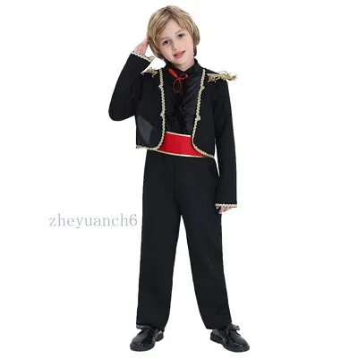 Spanish Boys Dancer Costume Matador Cosplay Uniform Outfit Role Play Halloween • $30.78