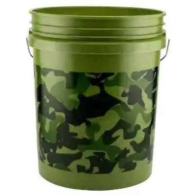 5 Gallon Camo Pail Camouflage 5 Gallon Bucket For Mixing Paint And Gardening • $6.71