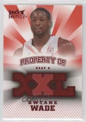 2008-09 Fleer Hot Prospects Property Of Materials Red /25 Dwyane Wade #PO-DW HOF • $35.04