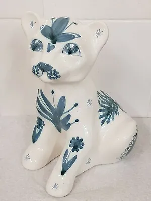 Vintage David Sharp Rye Studio Pottery Hand Painted Lion Cub Figurine • £16