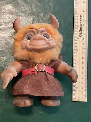 Vintage Rare 1965 7” DAM Things Viking Troll Horns And Saber Brown Cloak & Belt • $350