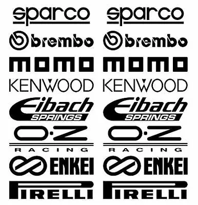 $14 • Buy 16 Automotive Sponsor Decals Stickers JDM Car Racing Drift Sticker 8  Deal!!!!