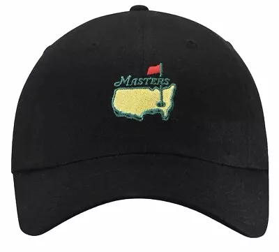 2024 Masters Black Men's Cotton Golf Hat Cap Augusta National ANGC New With Tags • $84.99