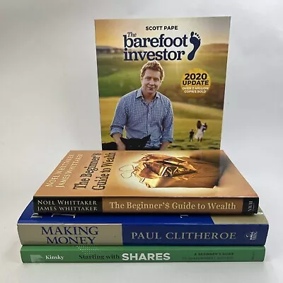 Finance Budgets & Shares Bundle 4 Books Wealth Money Barefoot Investor • $32.88