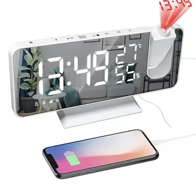 FM Radio LED Digital Smart Alarm Clock Watch Table Electronic Desktop USB • $30