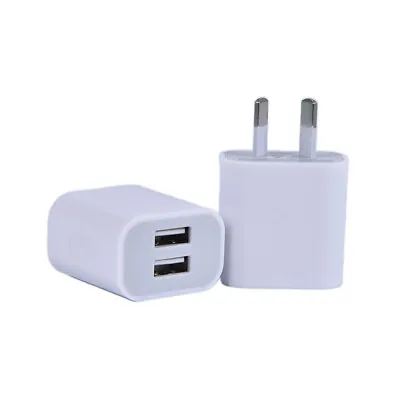 AU Plug Two USB Ports Mobile Phone Charger DC 5V 2A Output Power Adapter Use.Z0 • $4.40