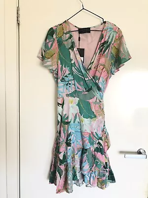 Decjuba Size 14 Floral Summer Wrap Dress (Brand New With Tag) • $20