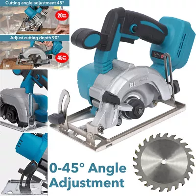5  Cordless Circular Saw Brushles 18V 125mm For Makita Battery Body Only + Blade • £49.99