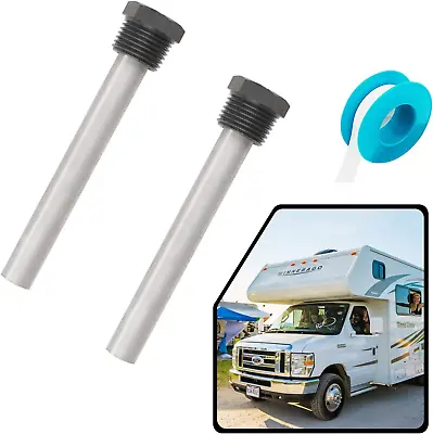 RV Water Heater Magnesium Anode Rod For Atwood Heaters  2 Pack 1/2″ NPT RV Hot • $20.95
