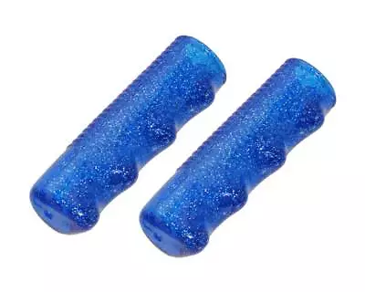 SPARKLE Blue Bicycle Handlebar Grips Glitter Vintage Lowrider Cruiser Bike. • $4.45