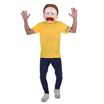 Official Mens Rick And Morty Smith Adult Fancy Dress Costume Mask Geek Comedy • £26.40