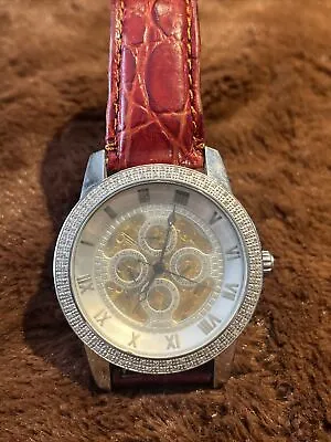 JoJo Diamond Bezel Chronograph 20 Jewels Watch~SEE DESCRIPTION • $129.95