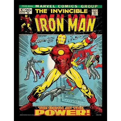 Iron Man - Birth Of Power - Official 30 X 40cm Framed Print Wall Art • £18.99