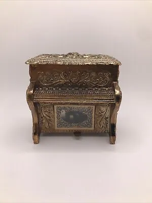 Vtg GUNTHER MELE Japan Upright Piano Shaped Trinket Music Box Plays Love Story • $6