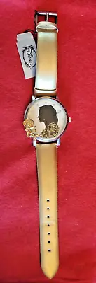 Disney Belle Lady Analog Watch Gold Band Girl's Gift Princess New P21 • $27