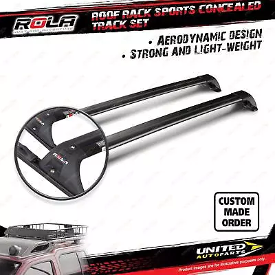 2 Rola Sports Concealed Track Roof Rack Bars For Holden Crewman Avalanche 4D Ute • $579.45