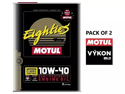 Motul® Classic Eighties 10w40 Engine Oil 2 X 2 Liter * 110619 • $49.78