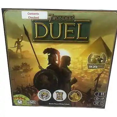 7 Wonders Duel Board Game Complete Cards Repos Production Spartan War Battle • £15.68