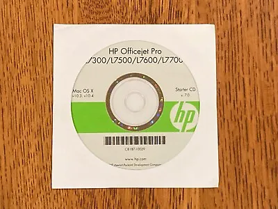 HP Officejet Pro L7300 L7500 L7600 L7700 Mac OS X 10.3 10.4 Starter CD 7.0 • $3.29