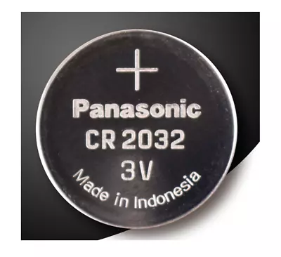 Genuine Panasonic Coin Button Battery CR2032 3V Alarm Car Key Lithium Cell 12-30 • $1.99