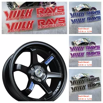 4 Pcs Rays Engineering VOLK Racing Wheel Rim Decals Stickers Auto Car Truck JDM • $4.95