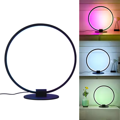 RGB LED Desk Lamp Alexa Compatible Round Design 40cm Height • $79