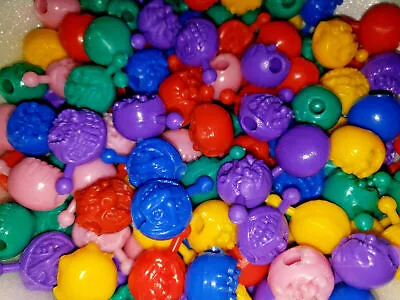 Vintage Toy Vending Mad Bad Ball Monster Pop Beads About 200 Beads SKU 27 • $9.99