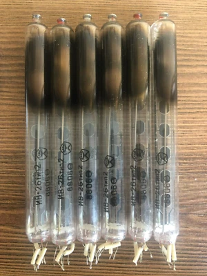 $14.99 • Buy 6x IV-26 / IV26 TYPE 2 VFD 7-segment TUBES For CLOCK (SLIGHTLY USED)