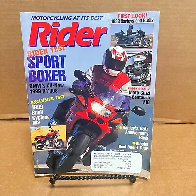Rider Motorcycle Magazine / October 1998 • $6.75